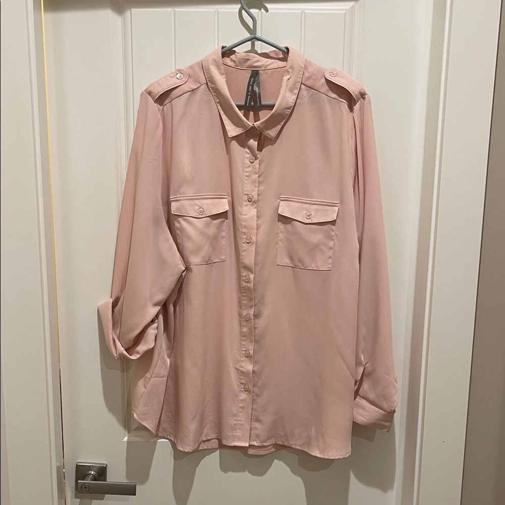 Penningtons rose blush blouse 3x